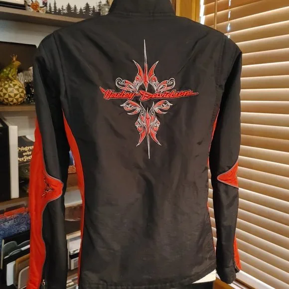 Harley-Davidson Vortex Nylon Lightweight Nylon Rain Jacket - Picture 7 of 8